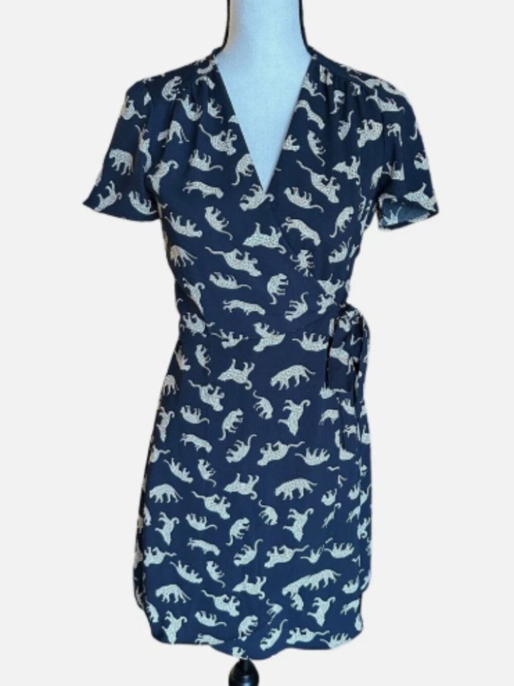 J.Crew Wrap Dress Leopard Print